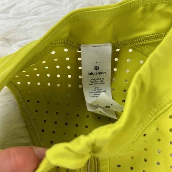 Lululemon Unleash Strength Bra *Medium Support, B/C Cup Yellow Serpentine - Picture 3 of 5